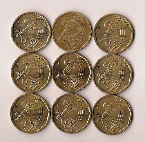 2003 "CRICKET" 50 CENT COINS.