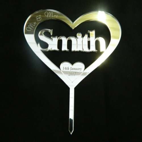 HEART CAKE TOPPER