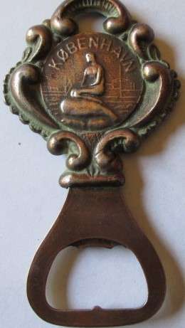 Nude Kobenhavn Danmark Bottle Opener Copenhagen Denmark Bronze