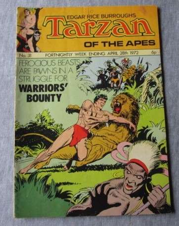 Vintage Comic - Tarzan of the Apes Edgar Rice Burrough's No. 31 April 28 1972