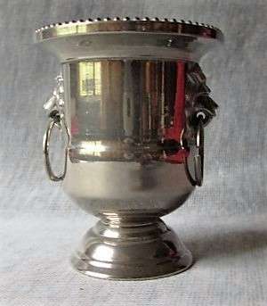 Vintage Viners of Sheffield Silver Plated EPNS Toothpick Holder - Lions Head