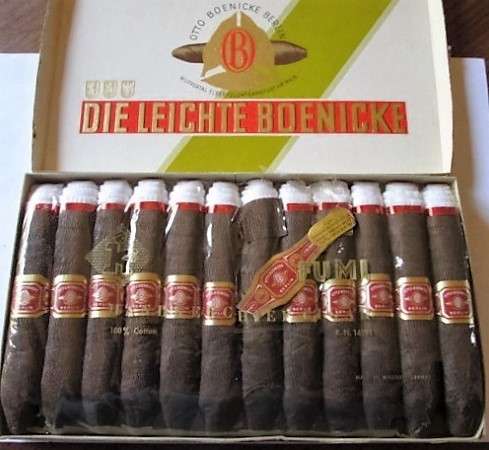 Vintage - Otto Boenicke Berlin Germany Cigar Handkerchief 1930's (HANDKERCHIEFS)