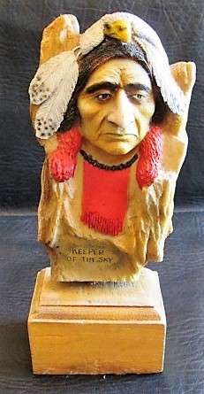 Indian Wooden Ornament - Keeper of the Sky