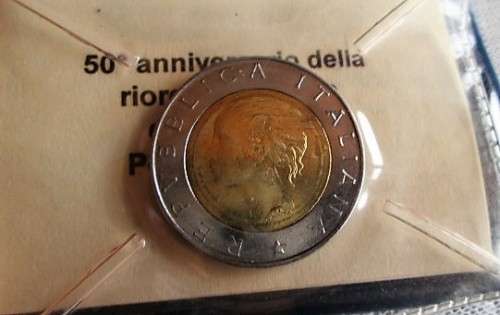 500 Lira Coin Italian 1947-1997