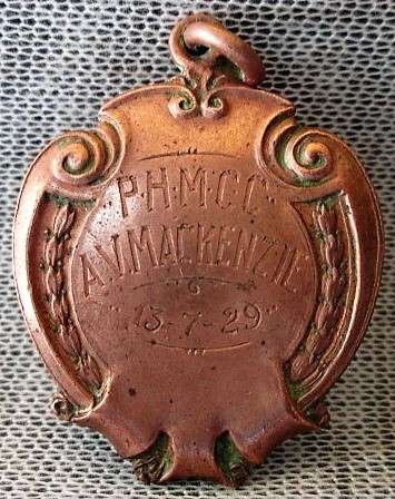 HEALTH/TREATMENT TEAM MEDAL 1929.7.13 P.H.M.C.C.