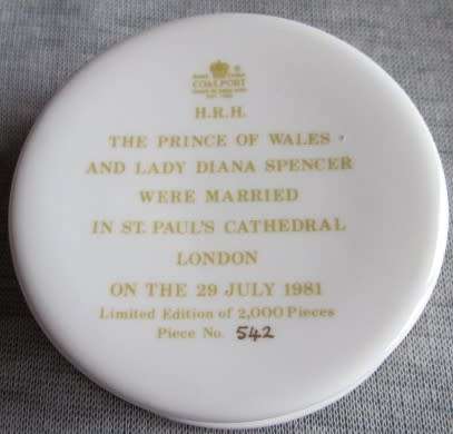Coal Port H.R.H. Marriage of Prince Charles and Lady Diana Spencer Limited Edition
