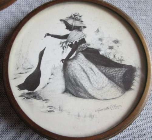 Painted Coasters x4