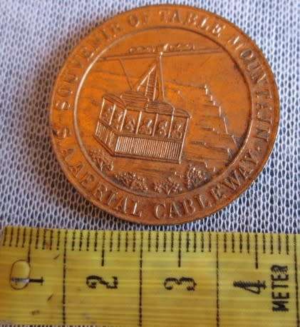 1929 Souvenir of Table Mountain Commemorative Token/Medal