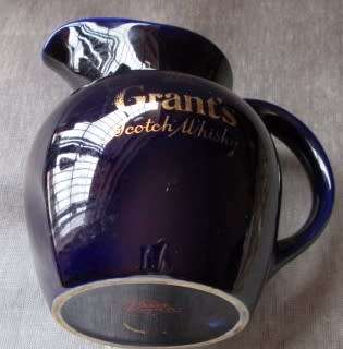 WADE GRANT`S SCOTCH WHISKY WATER JUG - COBALT BLUE - S15