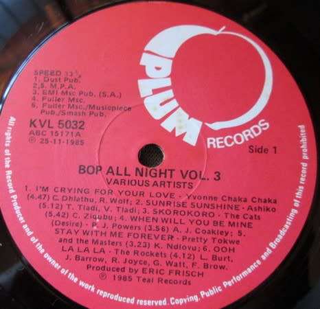 The New Bop all Night Vol 3 KVL 5032
