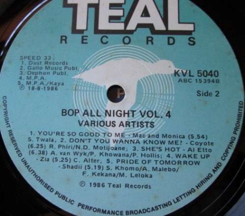 Bop All Night Vol 4 KVL 5040