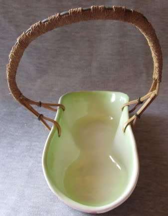 Majolica Basket 1975 Hand Painted