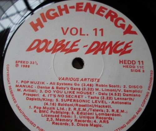 High Energy Double Dance Vol 11 MEDD 11 A/B/C/D DD1