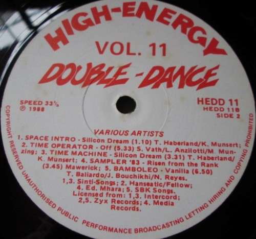 High Energy Double Dance Vol 11 MEDD 11 A/B/C/D DD1