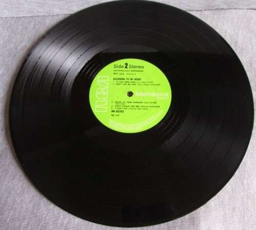 JIM REEVES - 1960 ACCORDING TO MY HEART (INTS 1013) VINYL LP RECORD - S190