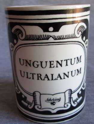 Unguentum Ultralanum Chemist Jar IKA Wunstorf, Western Germany 1970