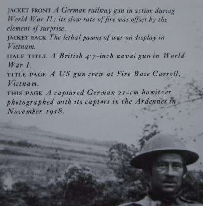 Artillery the Big Guns go to War by Curt Johnson