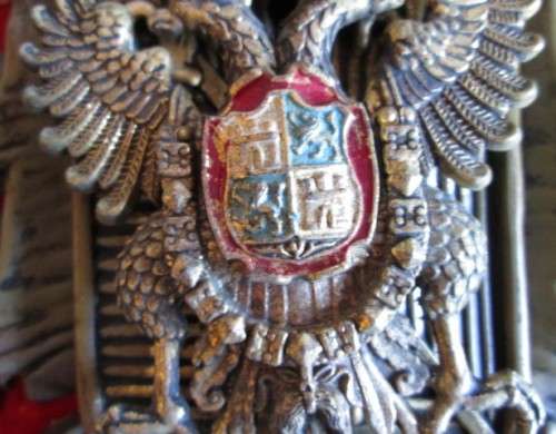 Toledo Spain Coat of Arms Damascene Swords Shield Crest Plaque