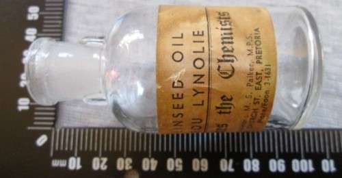 Lindseed Oil Glass Bottle (Empty)