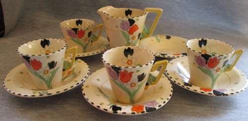 Burleigh Ware Zenith Tea Set