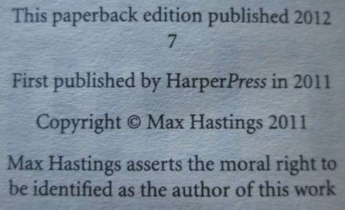 All Hell let Loose by max Hastings