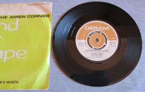 THE AMEN CORNER - SATISNEK THE JOB`s WORTH 1968 (FM 7284) 45 RPM