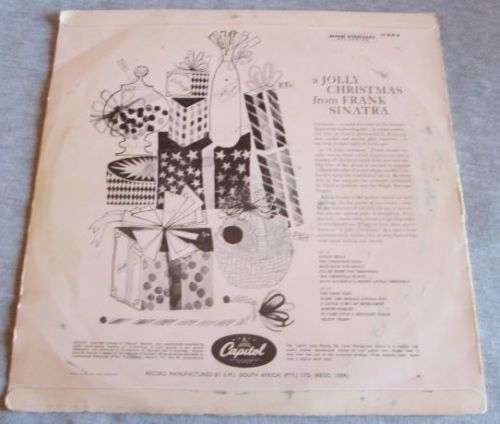 A JOLLY CHRISTMAS BY FRANK SINATRA LP RECORD