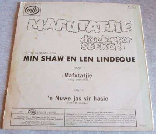 Mafutatjie die Dapper Seekoei (MFP/SRSJ 7062)
