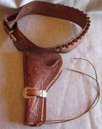 Left Hand Gun Holster and Belt