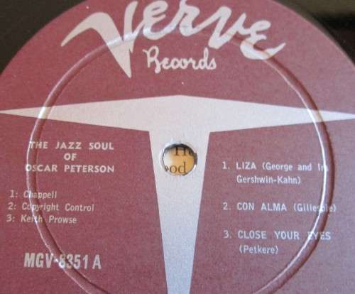 The Jazz Soul of Oscar Peterson (MGV 8351)