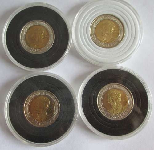 2008 Five Rand Celebrating Nelson Mandela 90th Birthday x4