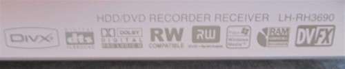 LG Super Multi DVD HDD Player / Remote / Wires