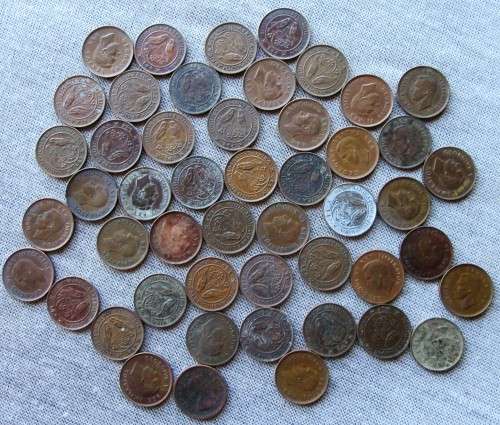 1/4 Penny South Africa 1942-1953(Lot)