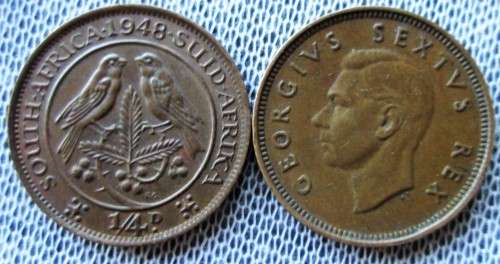 1/4 Penny South Africa 1942-1952 (Lot)