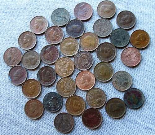 1/4 Penny South Africa 1942-1952 (Lot)