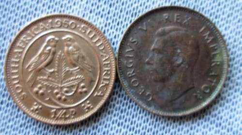 1/4 Penny South Africa 1943-1950 (Lot)