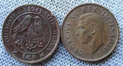 1/4 Penny South Africa 1950 (Lot)