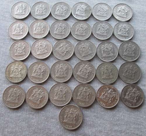 Twenty Cents 1972/75/77/78 South Africa (Lot)