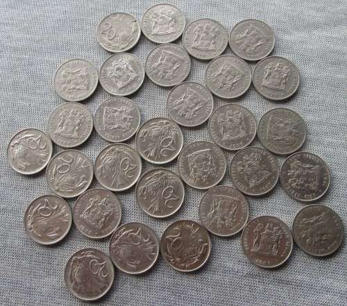 Twenty Cents 1983/84/85/87/88/89 South Africa (Lot)
