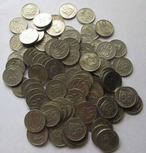 Ten Cents South Africa 1970/71/72 - 74-79 (Lot)