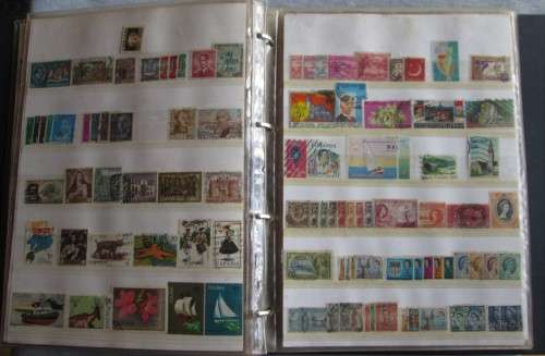 Collection of Stamps Album (1) Various Countries (Over 300 Stamps)