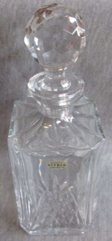 Crystal Decanter Vitria Hand Cut Lead