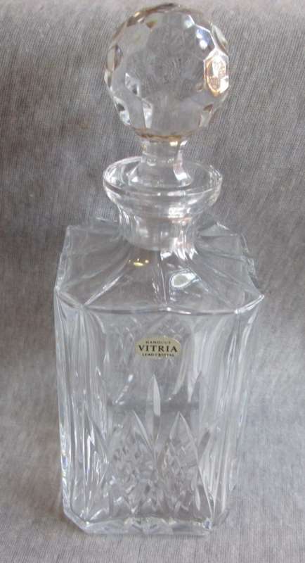 Crystal Decanter Vitria Hand Cut Lead