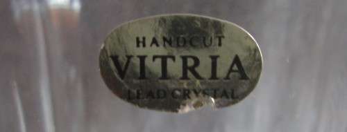 Crystal Decanter Vitria Hand Cut Lead
