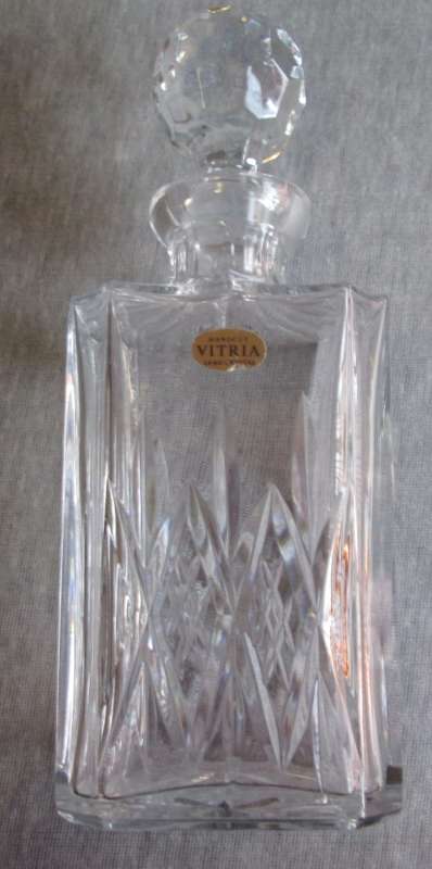 Crystal Decanter Vitria Hand Cut Lead