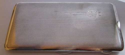 ART DECO SILVER PLATED CIGARETTE CASE (EPNS MADE IN ENGLAND)