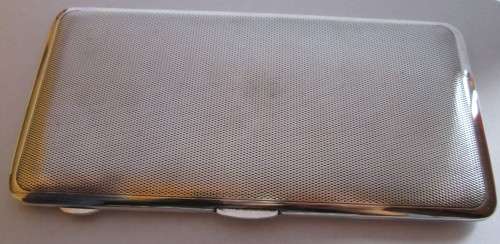ART DECO SILVER PLATED CIGARETTE CASE (EPNS MADE IN ENGLAND)