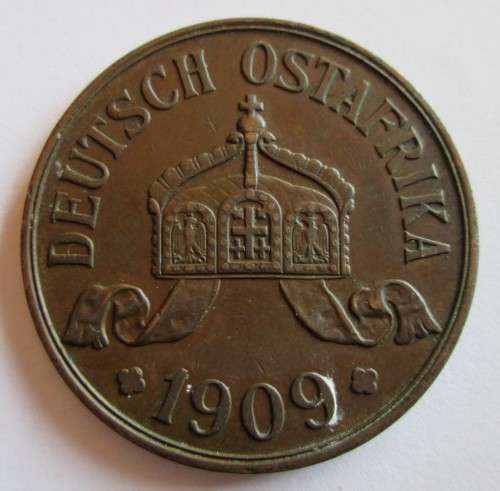 GERMAN EAST AFRICA 1909 5 HELLER J