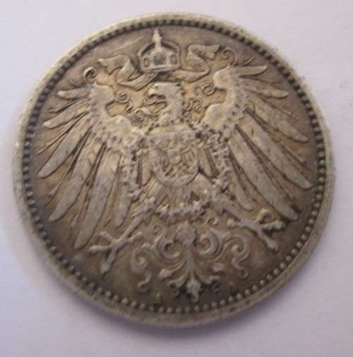 1911 A GERMANY 1 MARK (SILVER)
