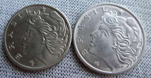 20/50 Centavos Brasil 1967/70/75/76/79 (x36 Coins Lot)